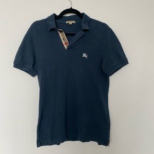 Blue Burberry Polo